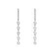 Diamond Strand Drop Earrings in 18ct White Gold