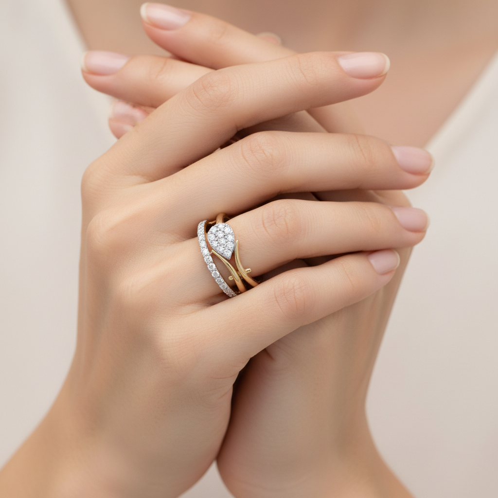 18ct Two-Tone Gold And Diamond Ring (0.70ct)