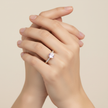 18ct Yellow Gold Morganite & Diamond Ring